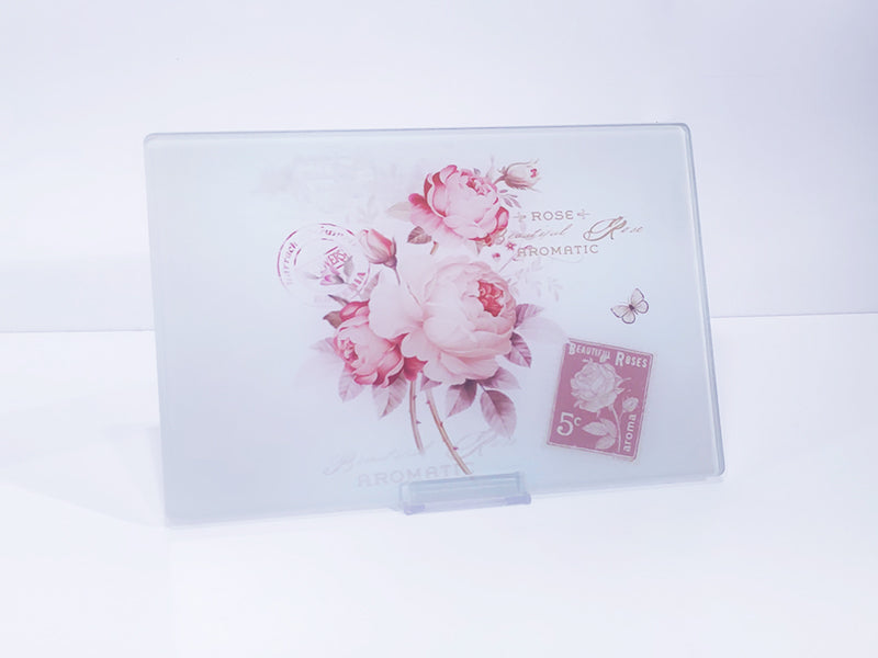 Rose Kırılmaz Cam Kesme Ve Sunum Tablası